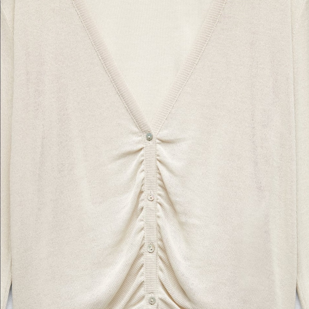 Zara NWT Buttoned Rushed Jacket - Picture 4 of 8